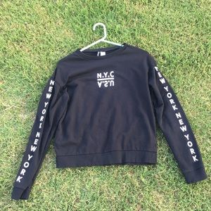Long sleeve shirt with N.Y.C/ U.S.A letters